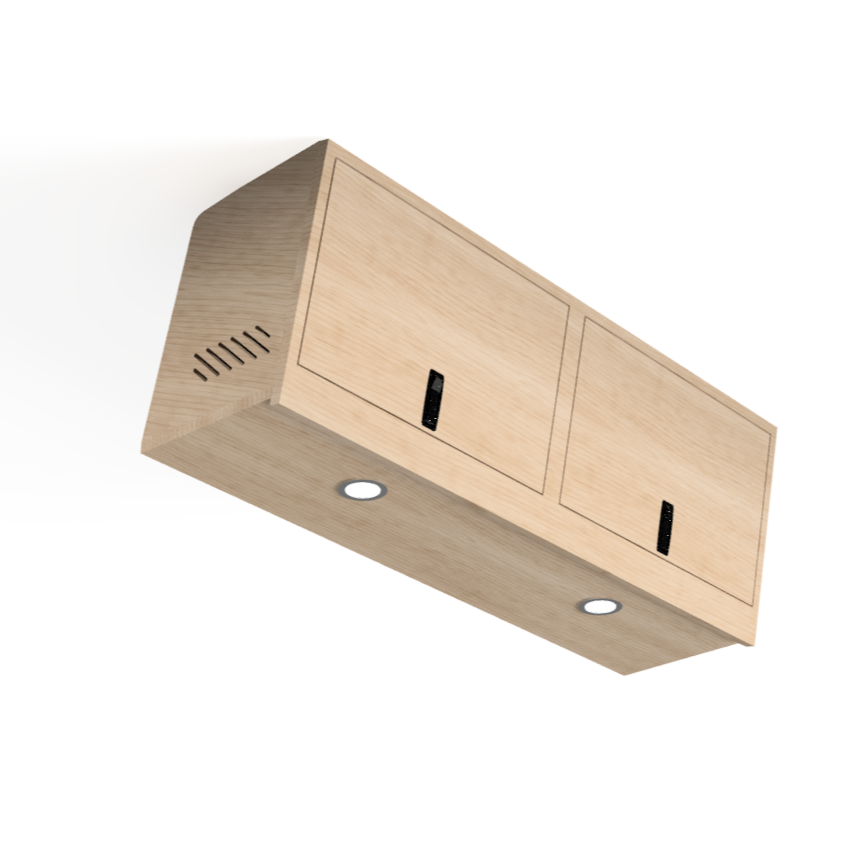 SergSupply Aero Overhead Van Cabinet - Squared
