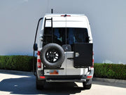Mercedes Sprinter (2007-2018) Rear Door Driver Side Ladder ( Front View ) - Campervan HQ