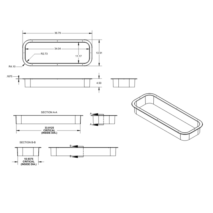 GoCode Ford Transit Awning Window Trim Ring