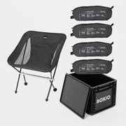 Boxio Camping Chairs Set with Box