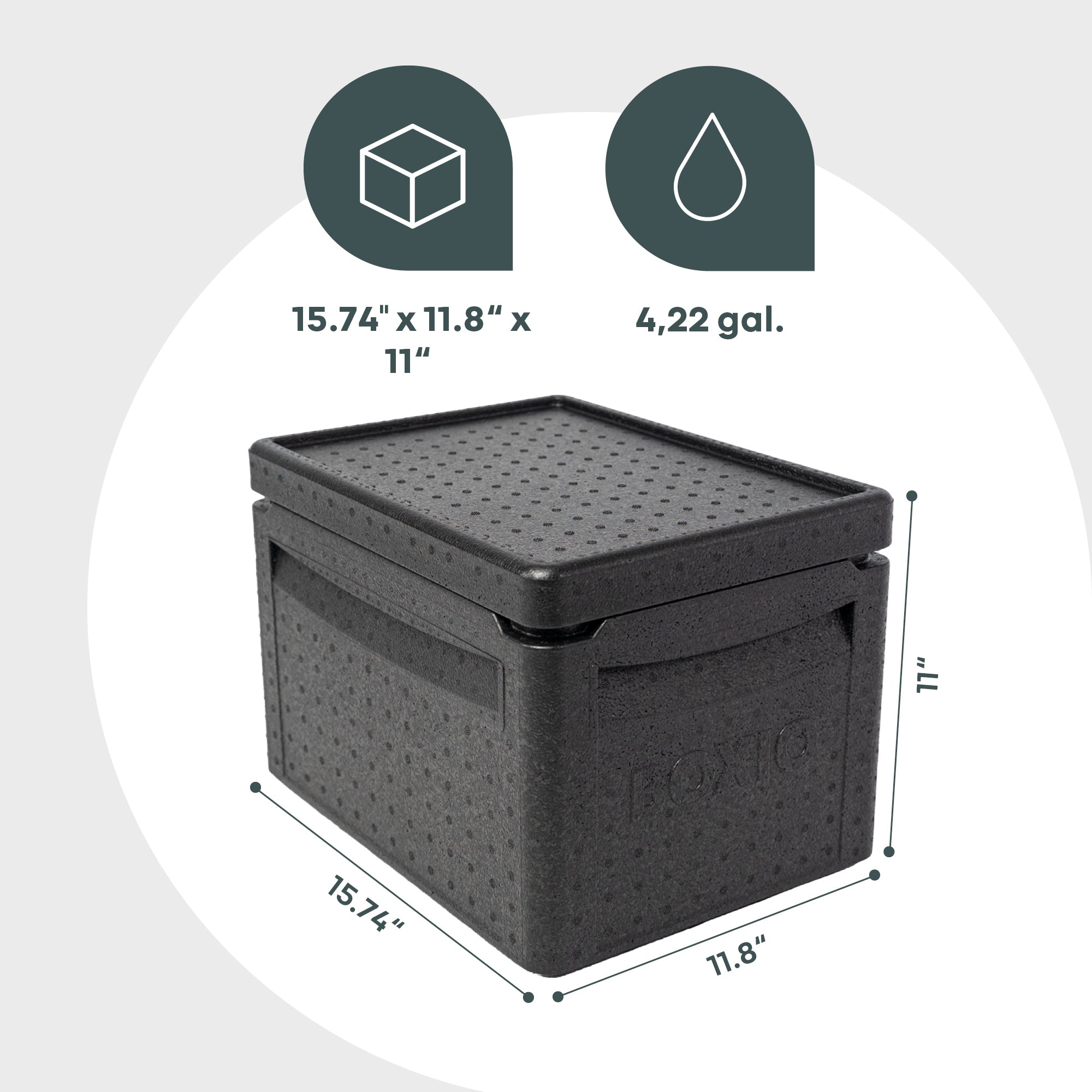 Boxio Cool Plus Passive Cooler box with Cool Packs