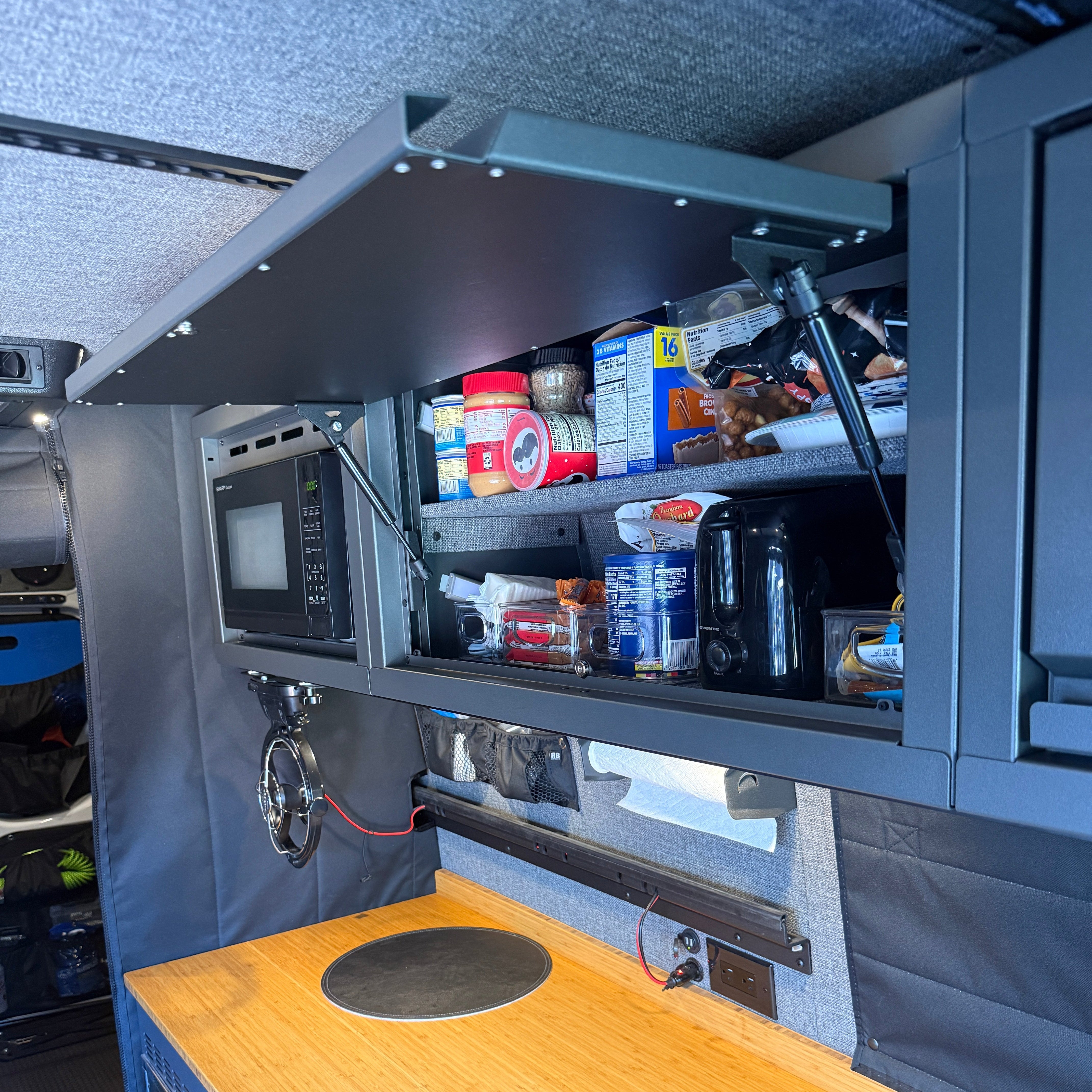 RB Components Sprinter Van Overhead Cabinet, 16"H x 14"D x 24"W