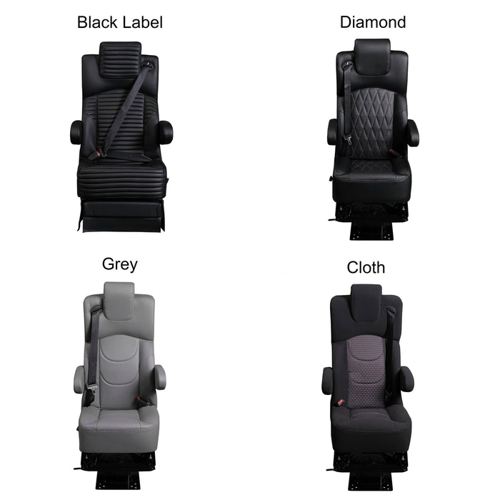 CVC Single Captain Seat - Sprinter / Any Cargo Floor