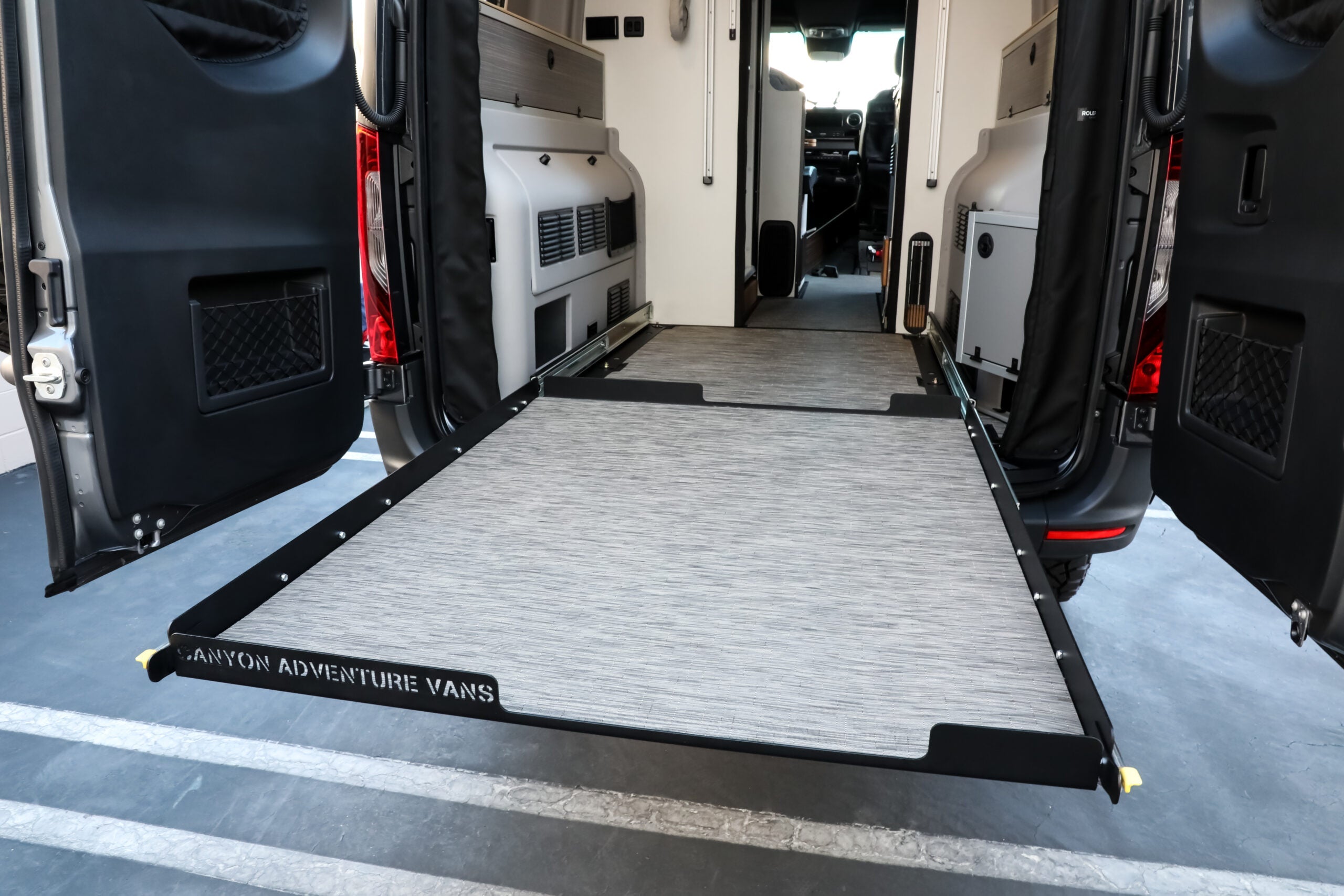 Canyon Adventure Vans Garage Slide Out Deck