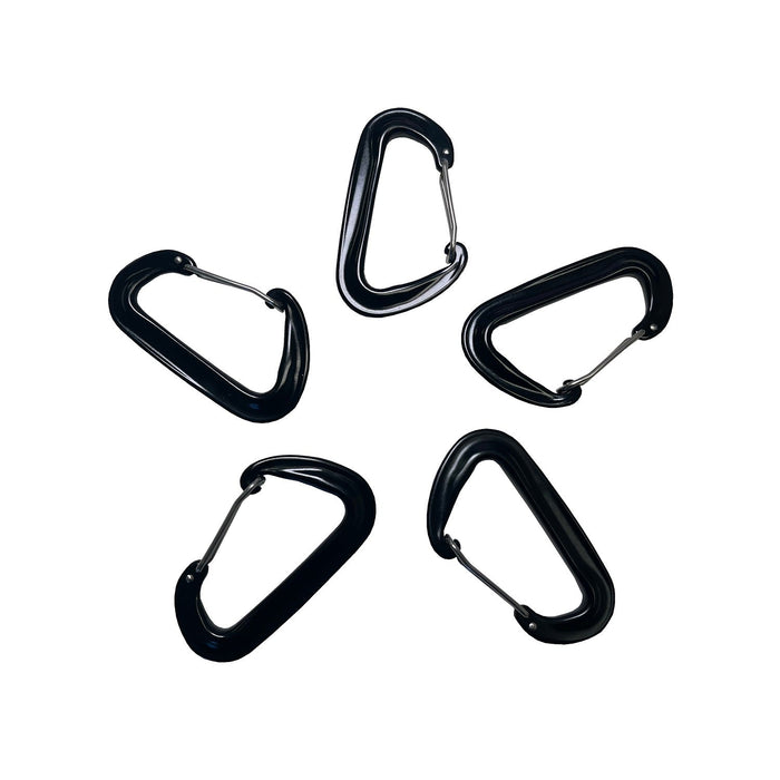 RB Components Black Caribener Clip - 5 Pack