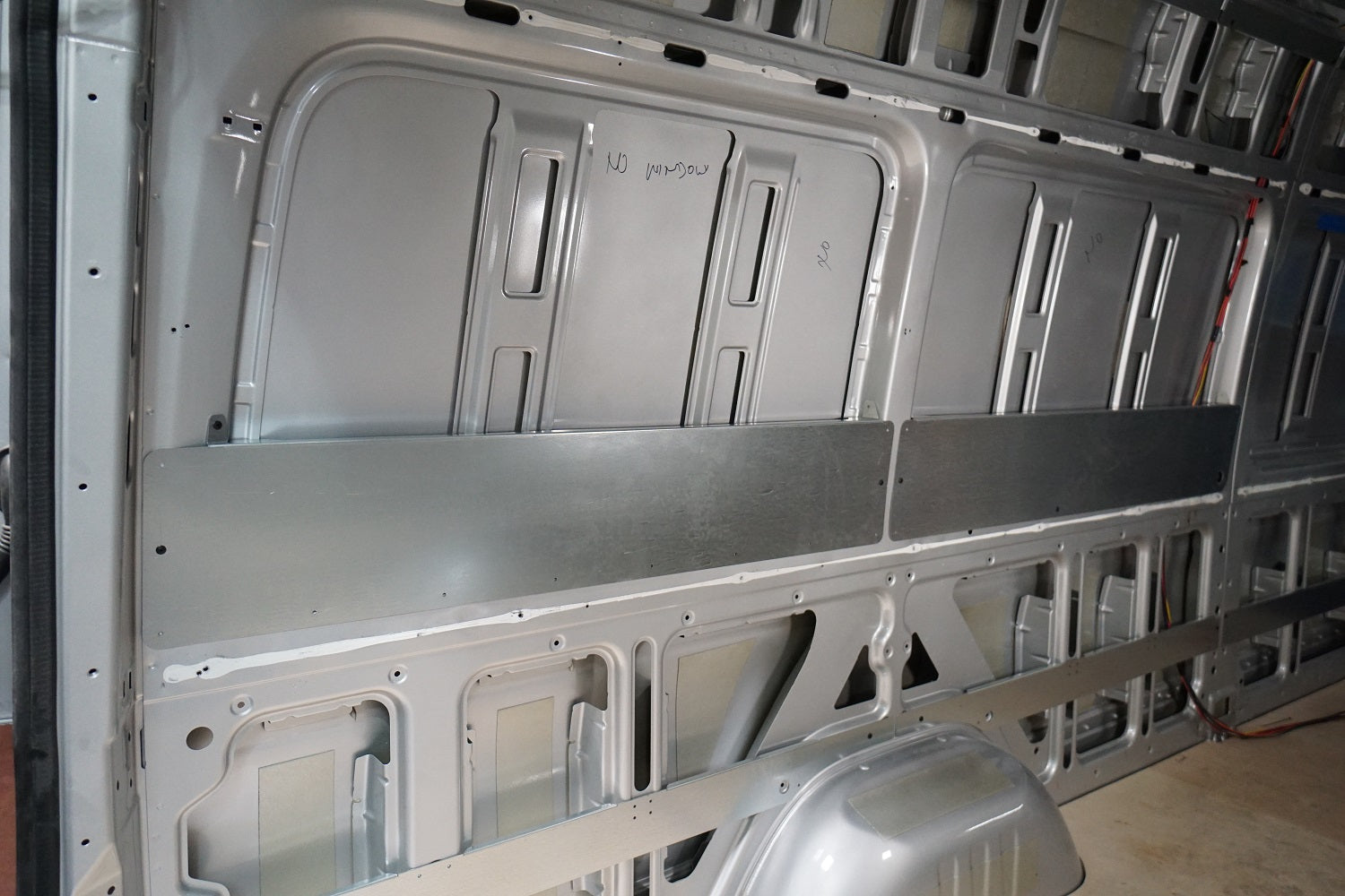 RB Components 2007+ Sprinter Van 170 - 36" - 38" High Panel Bed Wall Brace Kit