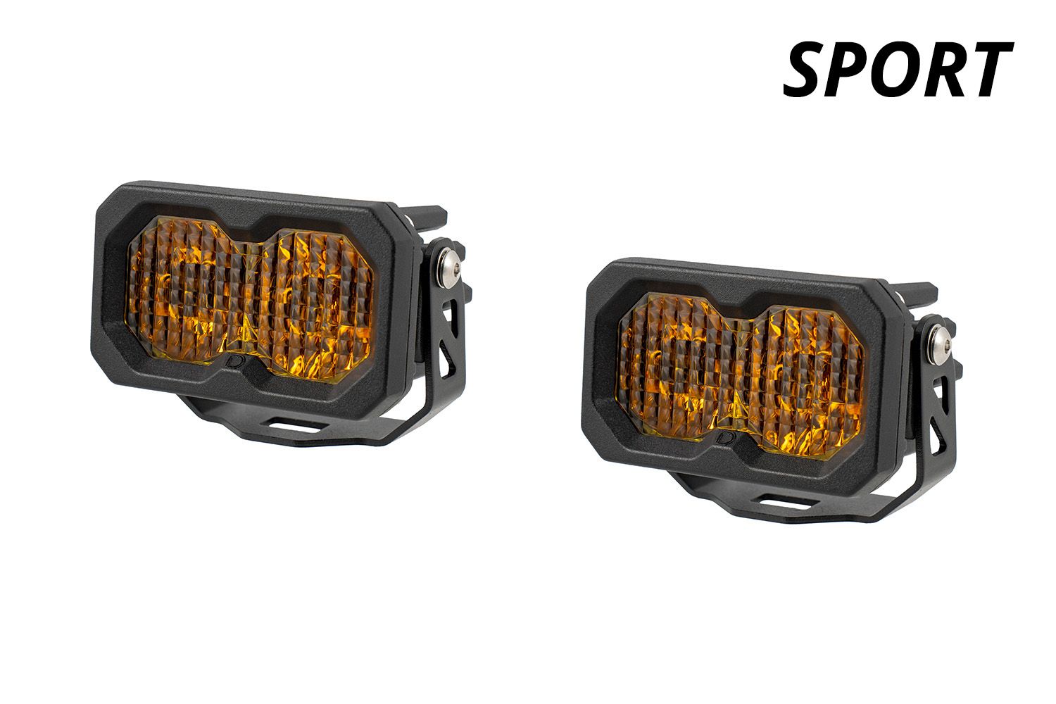 Diode Dynamics C2 2.0 Sport Yellow Combo Driving Standard ABL (Pair)-1