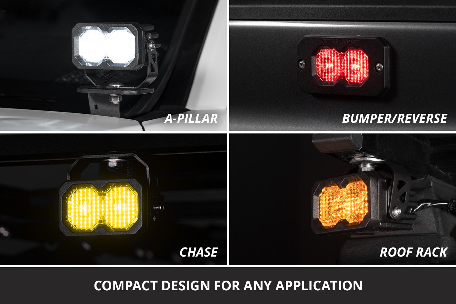 Diode Dynamics C2 2.0 Sport Yellow Flood Standard ABL (Pair)-3