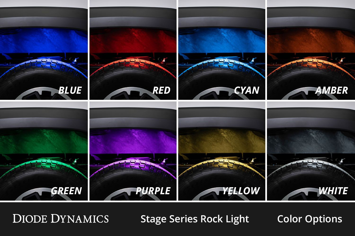 Diode Dynamics RGBW Rock Light Installer Kit w Controller (8-pack)-6