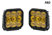 Diode Dynamics SS5 LED Pod Pro Yellow Driving (Pair)-1
