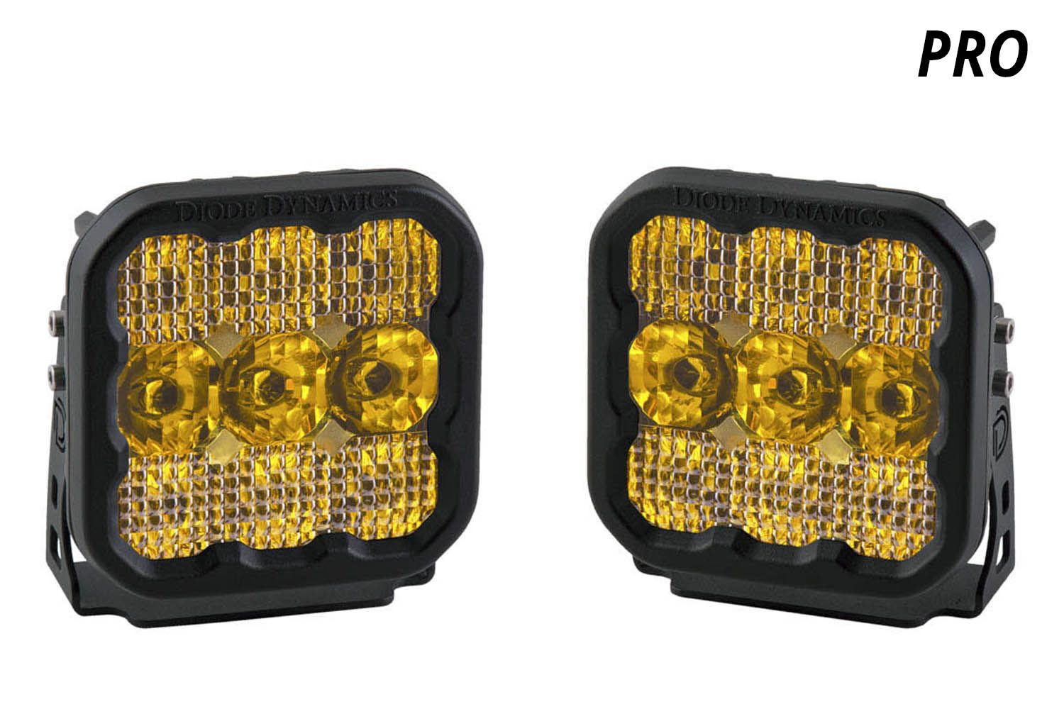 Diode Dynamics SS5 LED Pod Pro Yellow Spot (Pair)-1