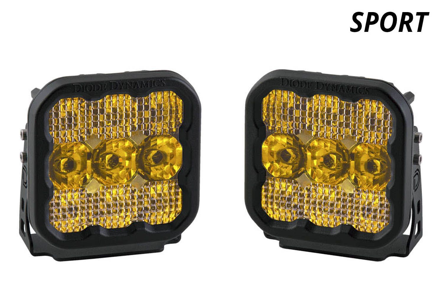 Diode Dynamics SS5 LED Pod Sport Yellow Combo (Pair)-1