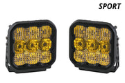 Diode Dynamics SS5 LED Pod Sport Yellow Combo (Pair)-1