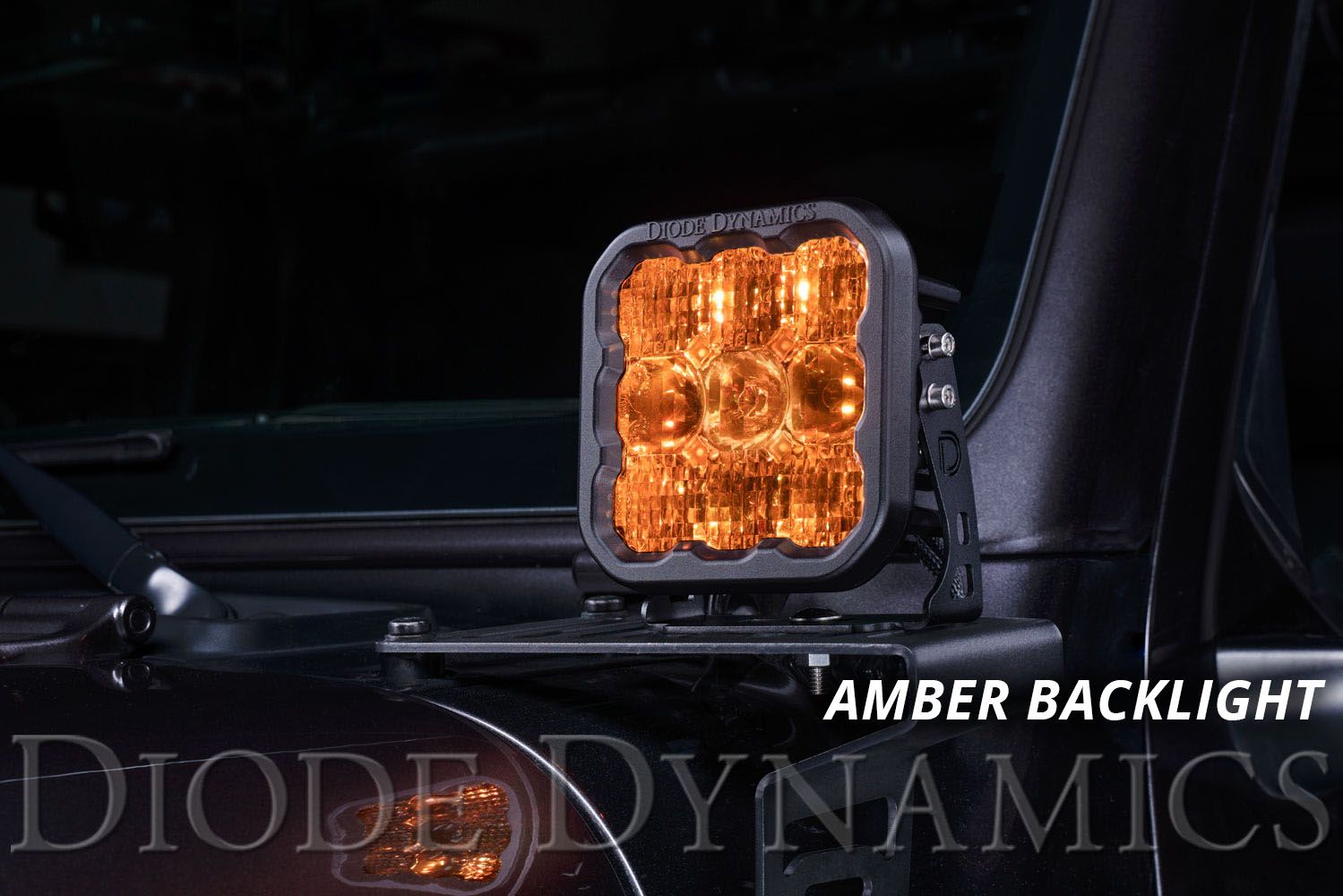 Diode Dynamics SS5 LED Pod Sport Yellow Driving (Pair)-3