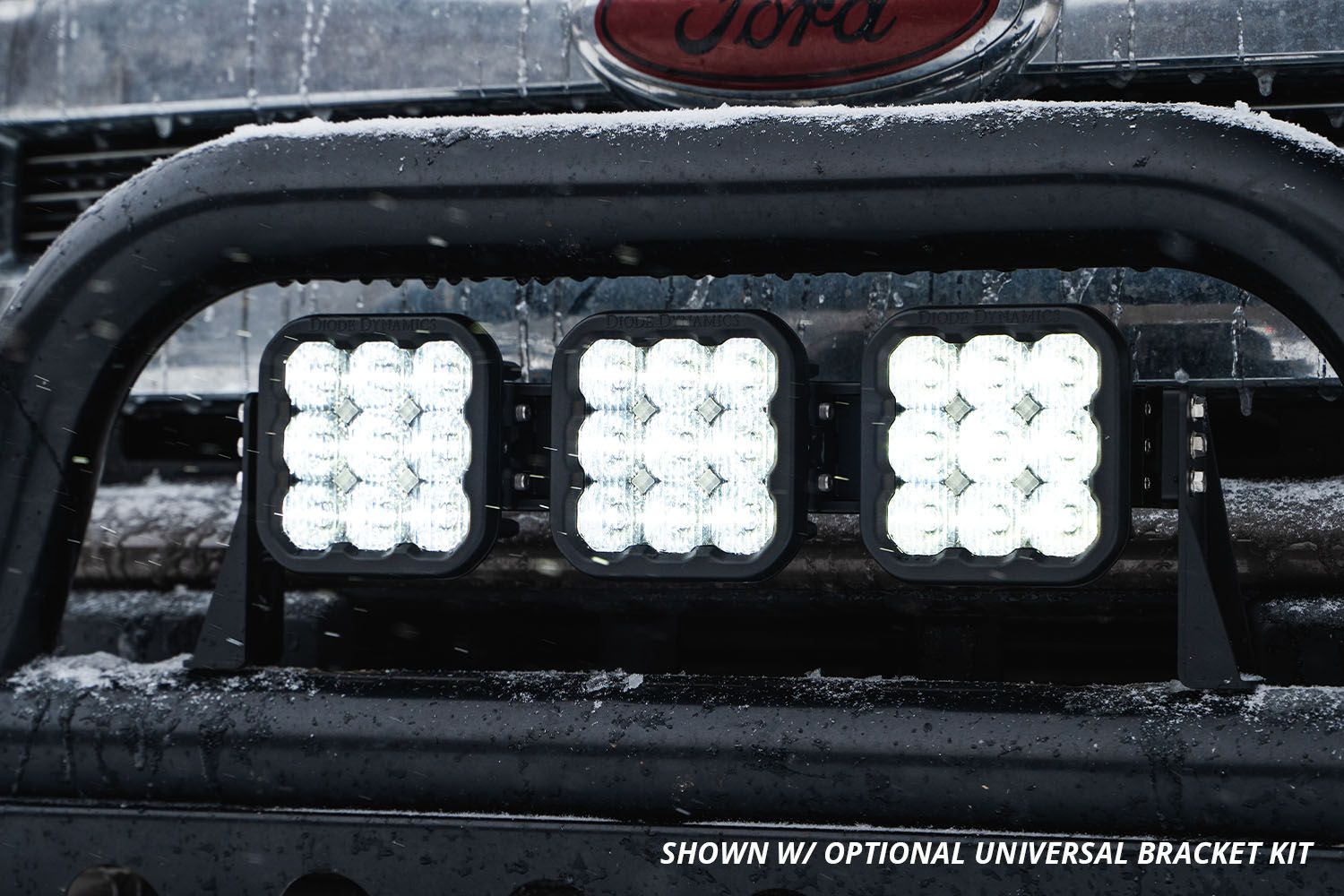 Diode Dynamics SS5 Sport Universal CrossLink 3-Pod Lightbar White Driving-1