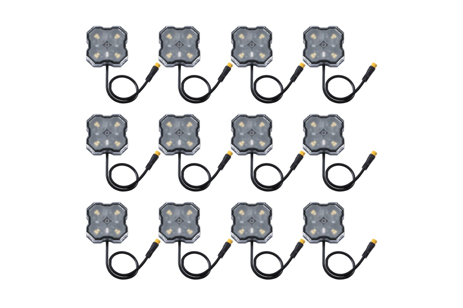 Diode Dynamics Single-Color Rock Light Installer Kit (12-pack)-1