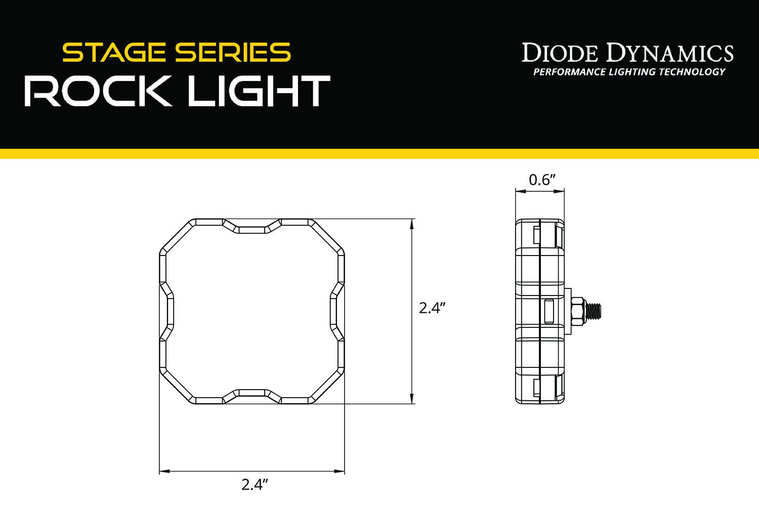 Diode Dynamics Single-Color Rock Light Installer Kit (12-pack)-10