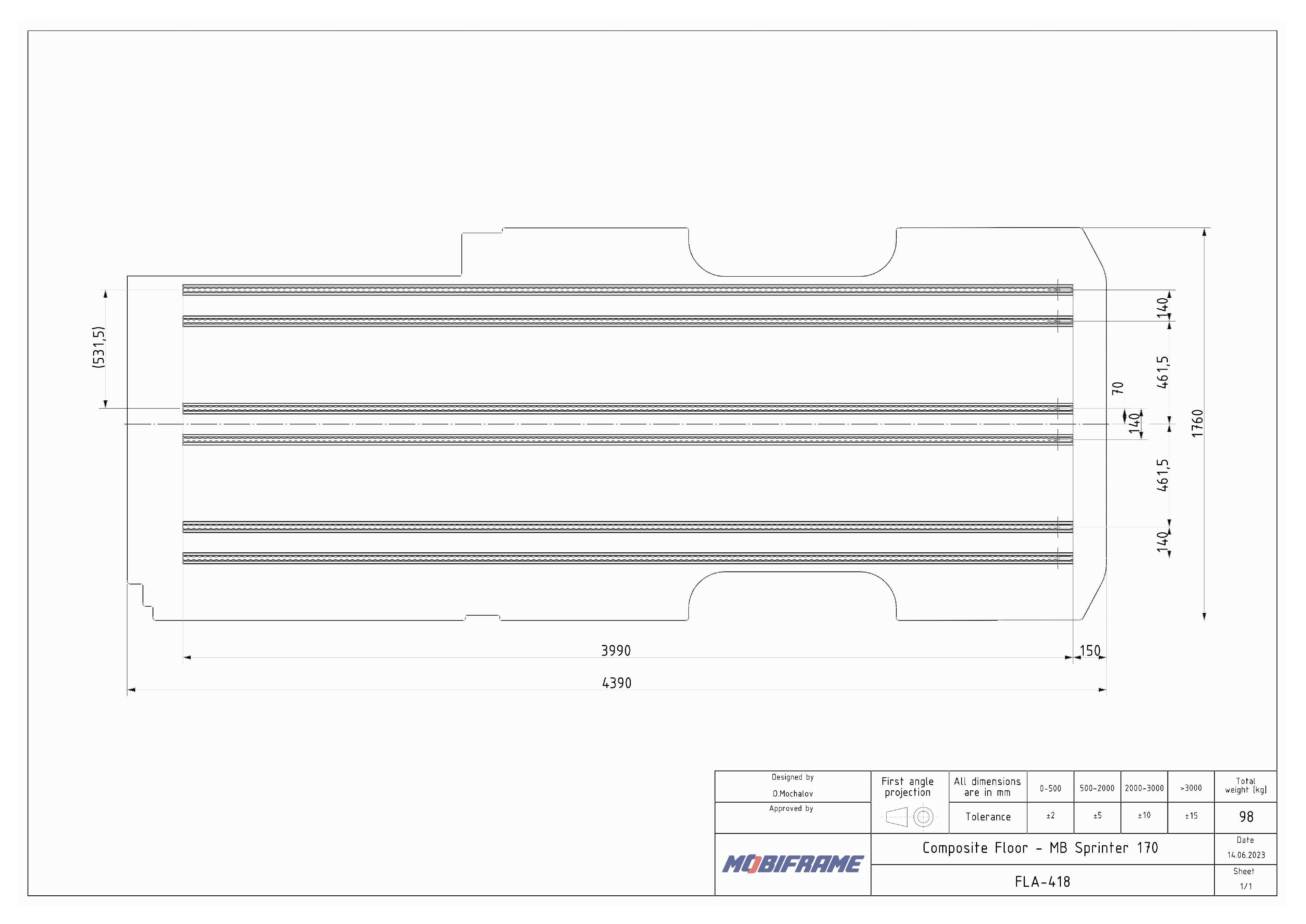MobiFrame 2007+ Mercedes Sprinter Floor System