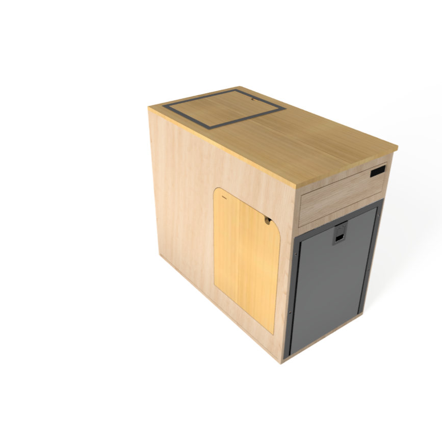 SergSupply Flip Down Passenger Side Van Kitchen