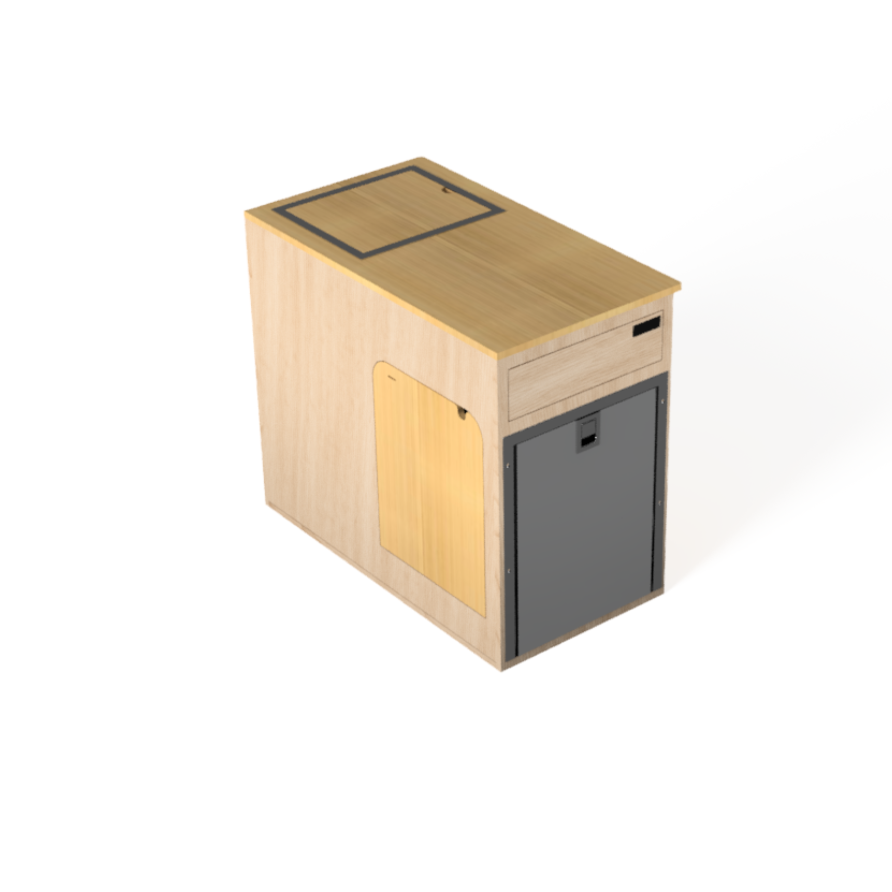 SergSupply Flip Down Passenger Side Van Kitchen