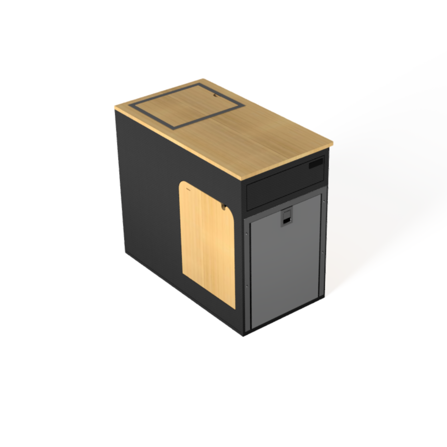 SergSupply Flip Down Passenger Side Van Kitchen