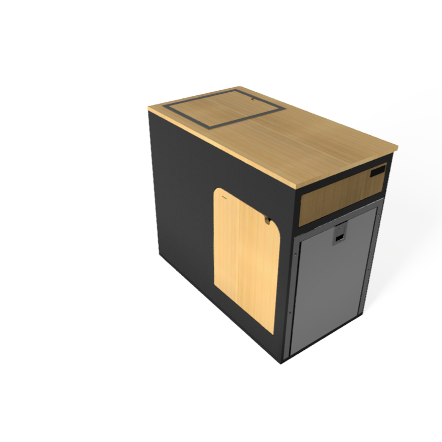 SergSupply Flip Down Passenger Side Van Kitchen