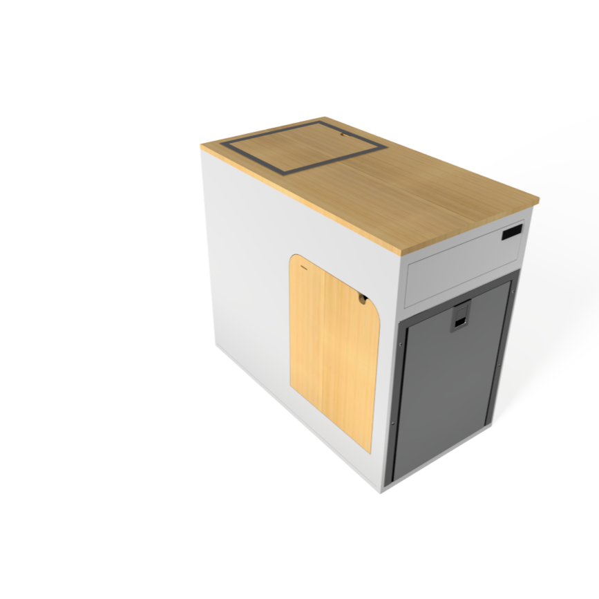 SergSupply Flip Down Passenger Side Van Kitchen