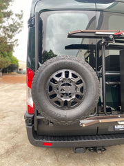 Aluminess Ford Transit Rear Door Tire/Box Carrier (2015+)
