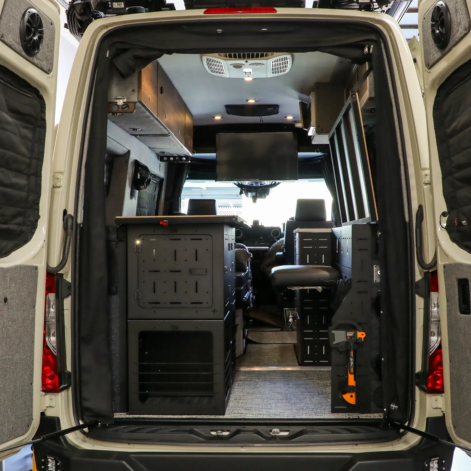 Canyon Adventure Vans Passenger Gear Wall Pro for Storyteller Overland