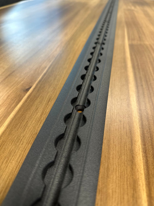 Flanged L Track "BEEFY" - Powder Coated Matte Black