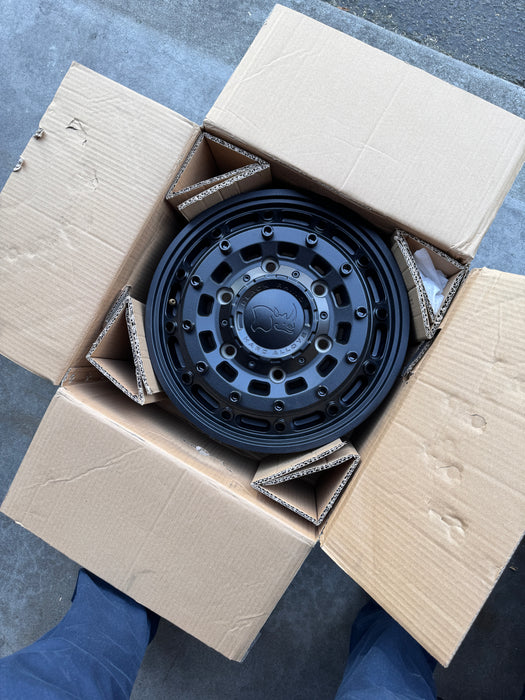 Black Rhino Arsenal AT 16x6 +84 6x180 Wheels - Set of 5 (Open- Box mounted, not driven on)