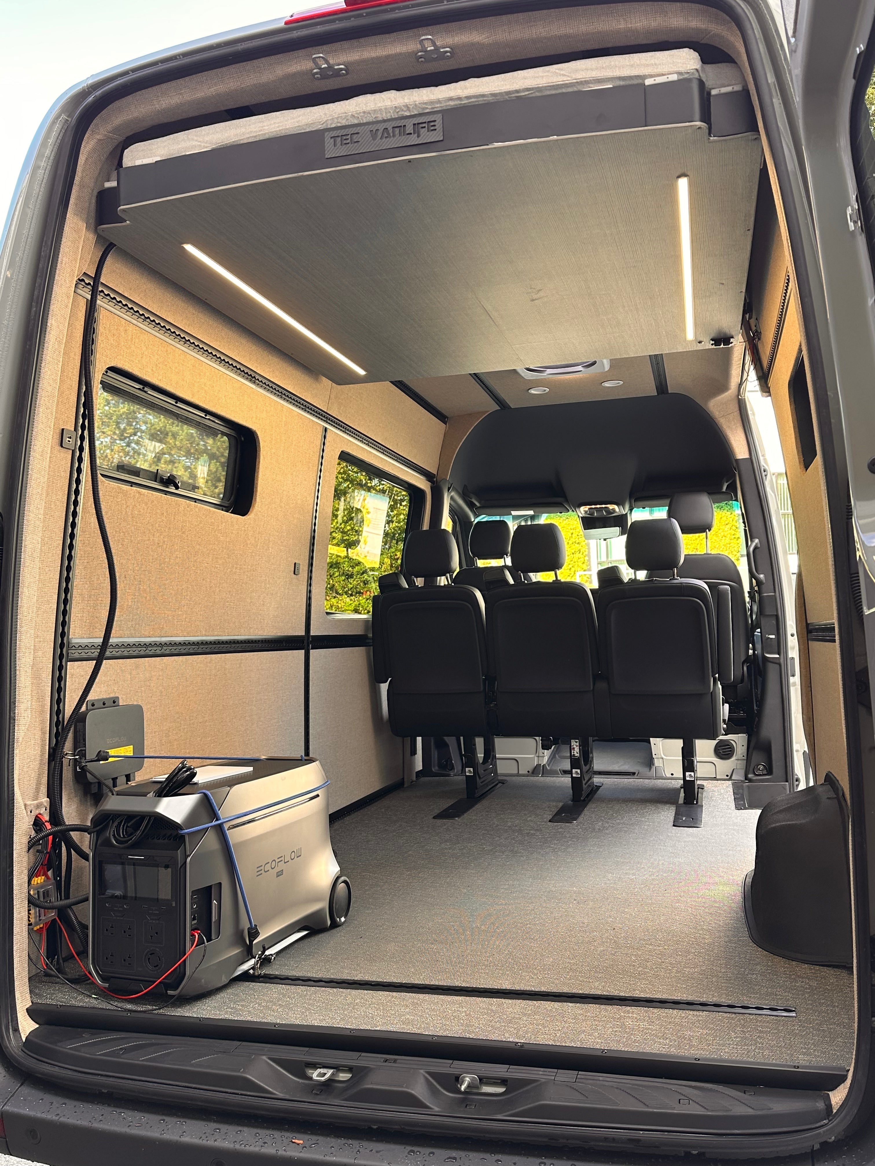 Tec Vanlife / RoamlabX Camper Van Expandable Elevator Bed