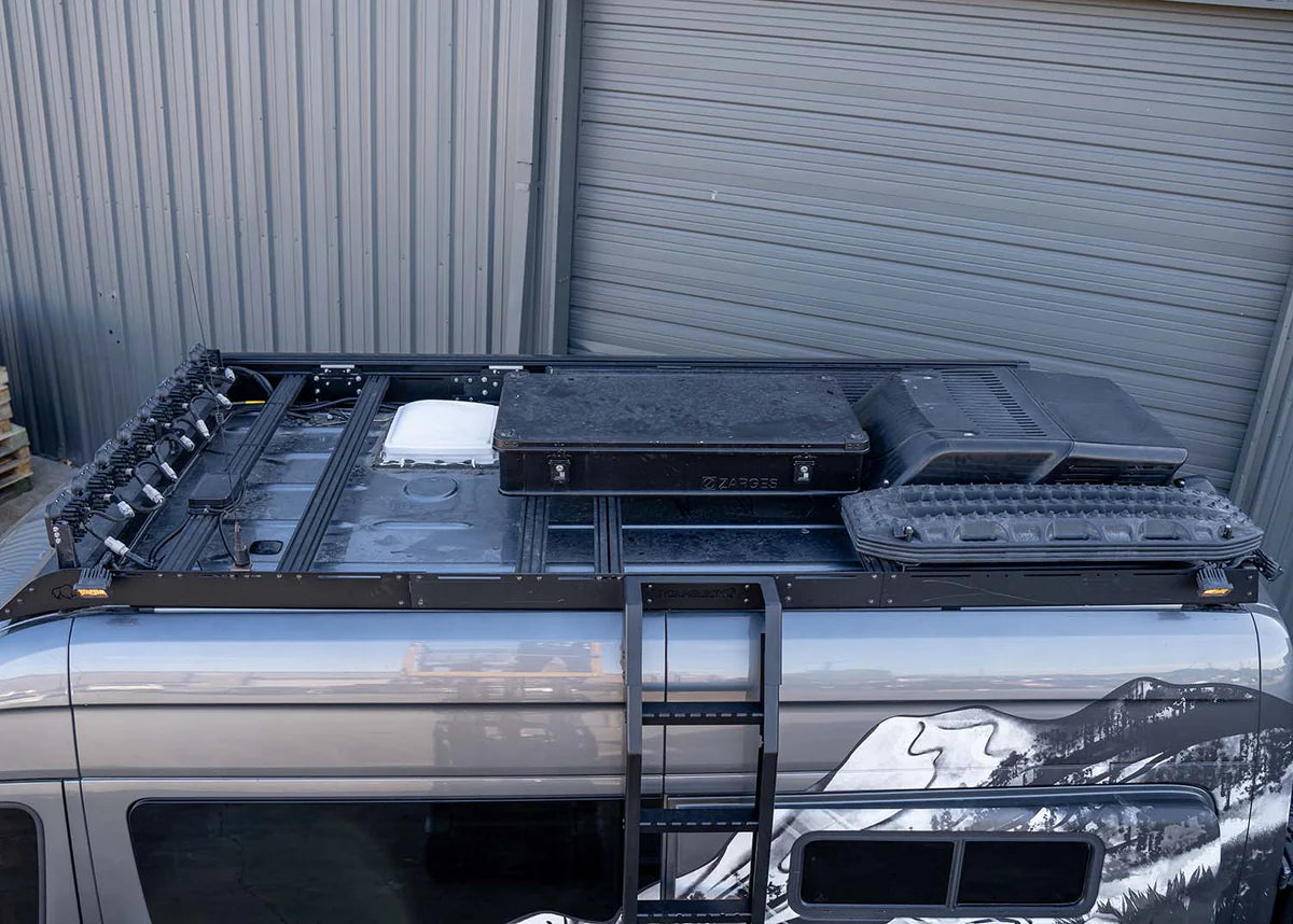 ROAMBUILT 2007+ Mercedes Sprinter Flatpack Roof Rack 144", 170"/170" EXT
