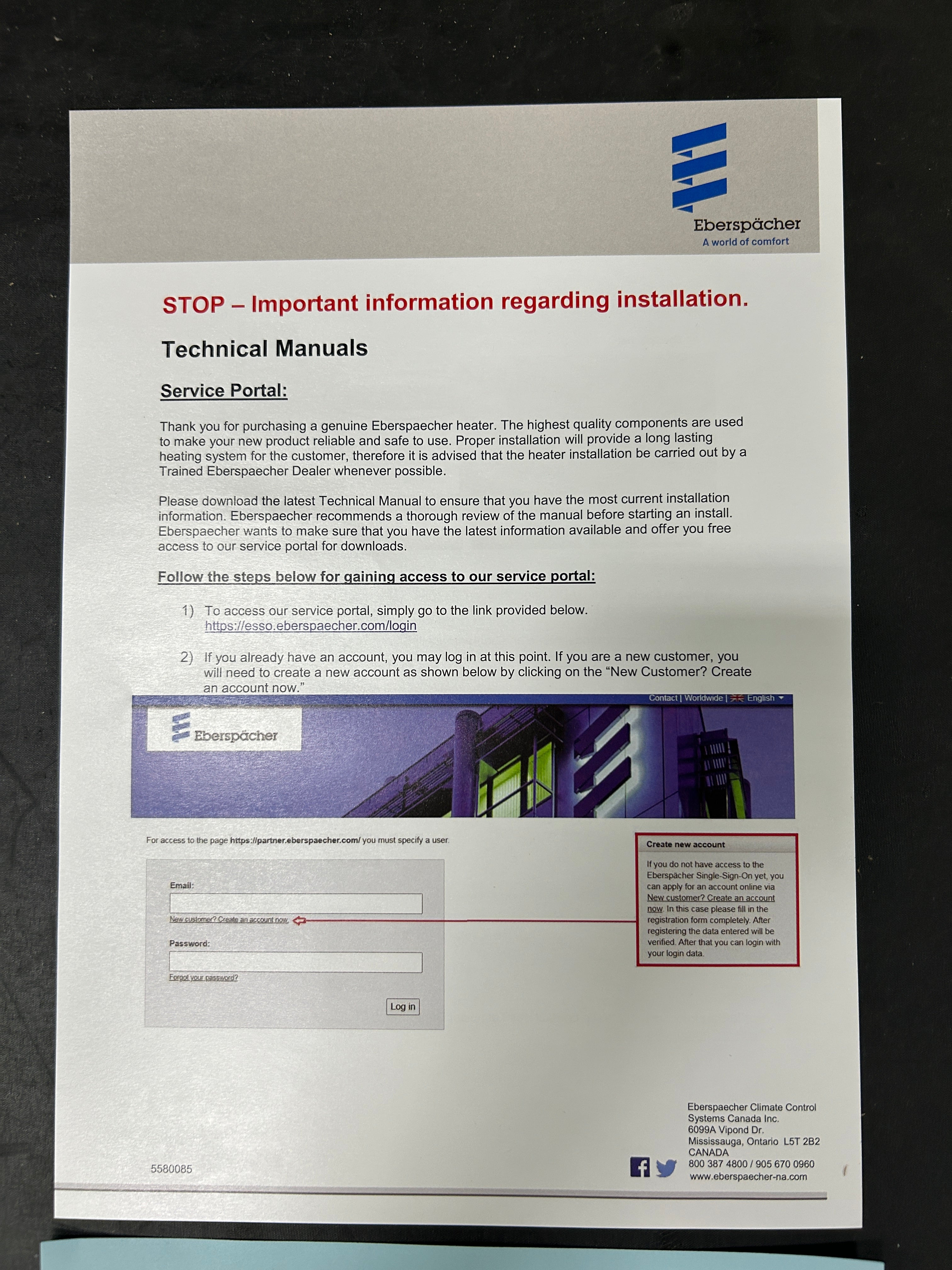 Espar AS3 B2L 12V Heater- Full Kit (Gasoline)