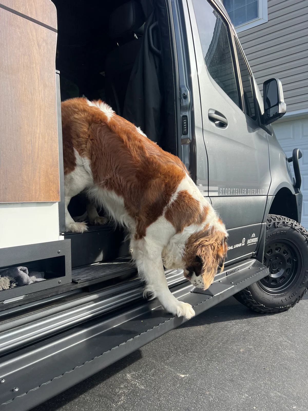 ROAMBUILT Sprinter/Transit Side Steps - Long/Flat Version (Passenger Side)