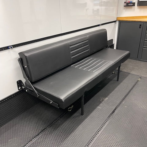 RB Components 58" Sofa Sleeper - Charcoal Cloth