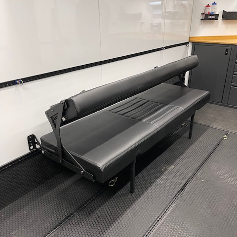 RB Components 58" Sofa Sleeper - Charcoal Cloth