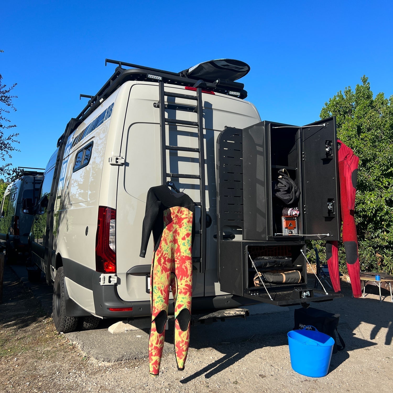 RB Components Rear Door Gear Storage Rack