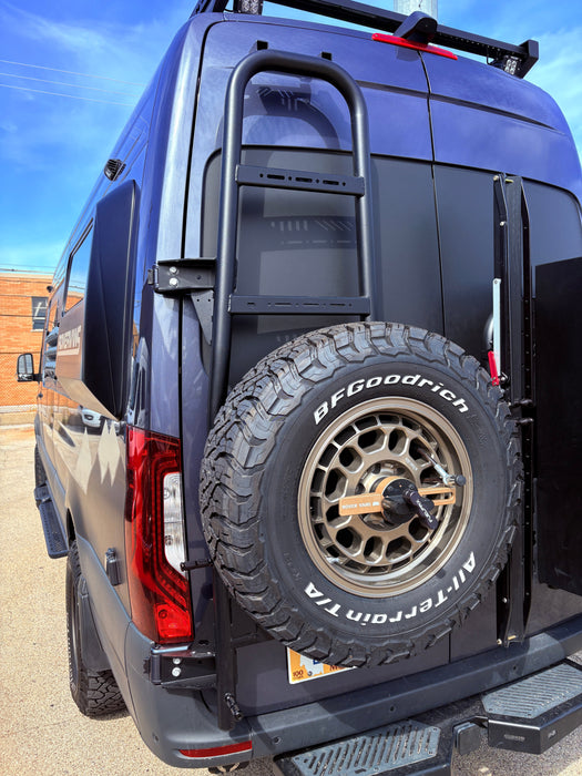 Rover Vans Tire Carrier & Ladder Combo for Mercedes Sprinter