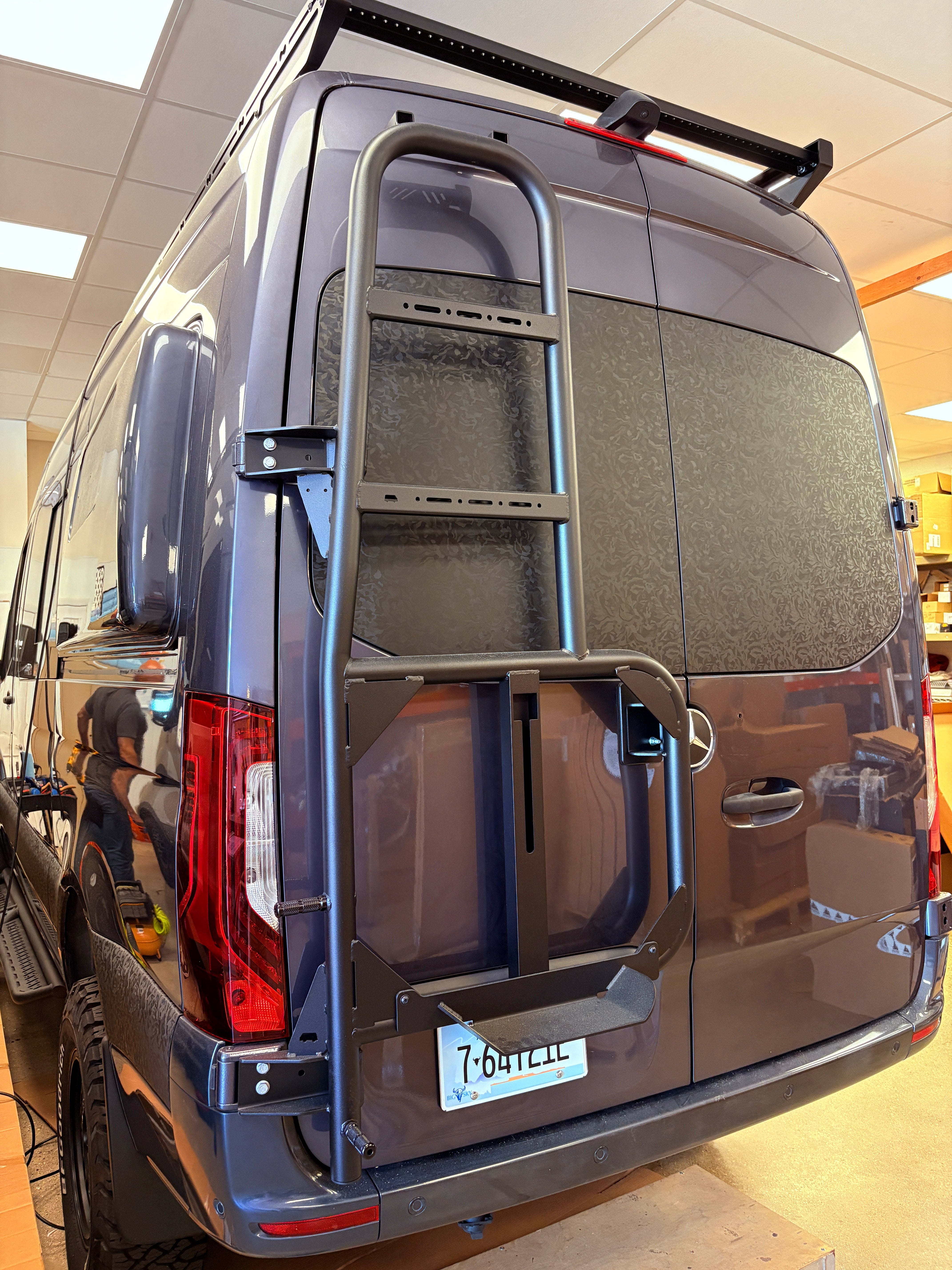 Rover Vans Tire Carrier & Ladder Combo for Mercedes Sprinter