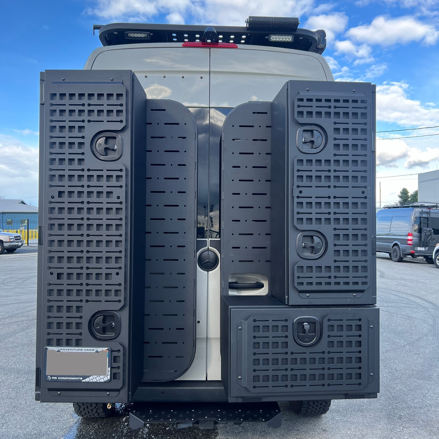 RB Components Rear Door Gear Storage Rack