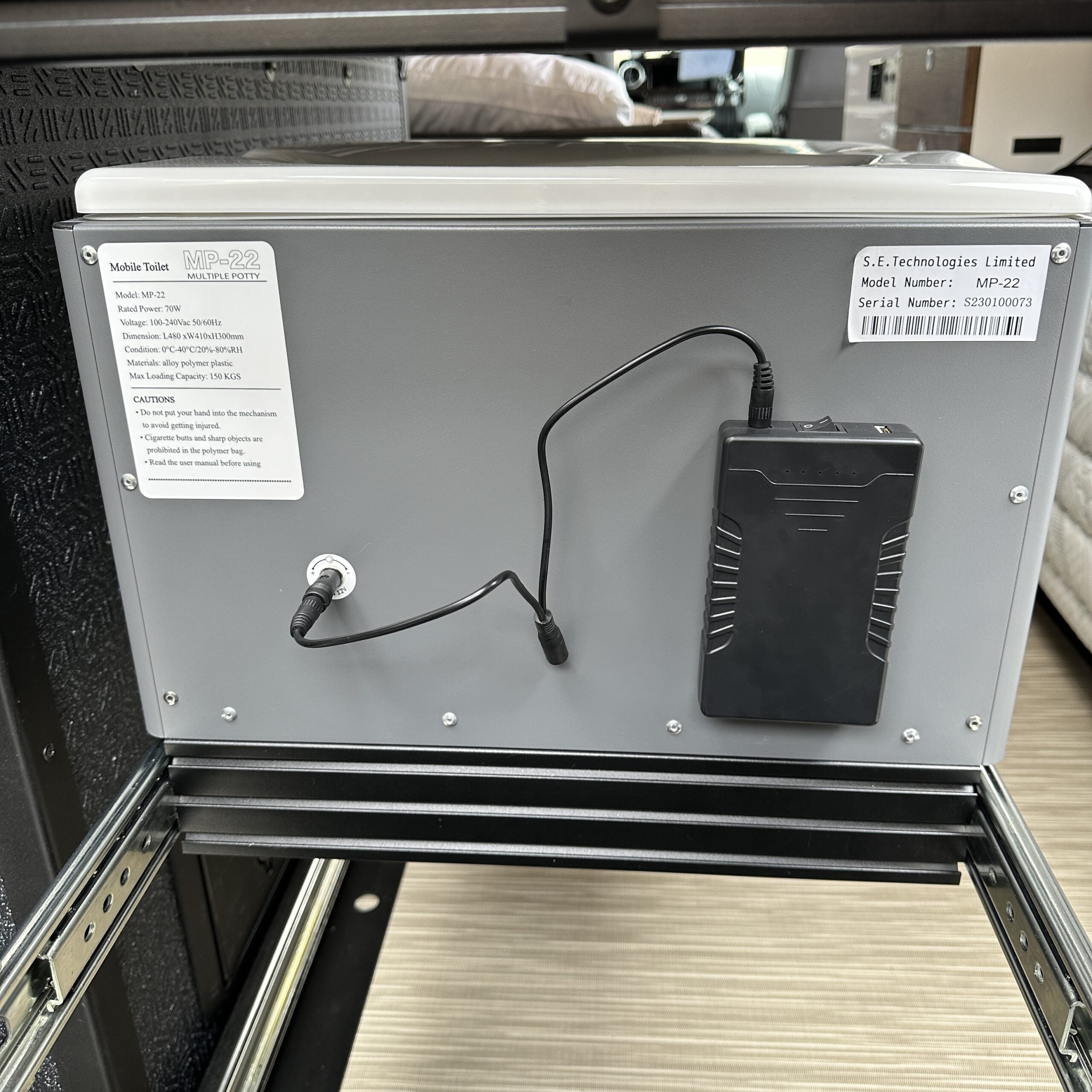 Canyon Adventure Vans GoBoxe - Lithium Battery (ADD-ON) for the GoBoxe Toilet