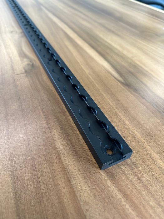 Square Surface Mount L Track - Black Anodized