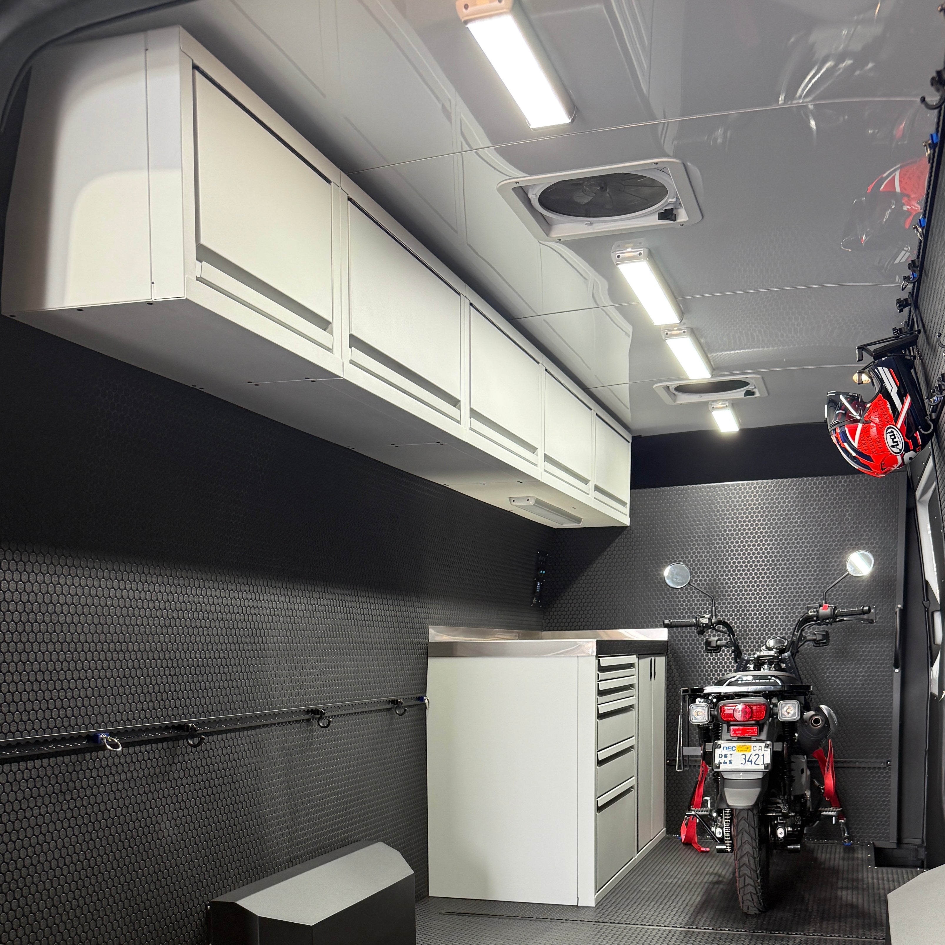 RB Components Sprinter Van Overhead Cabinet, 16"H x 14"D x 18"W