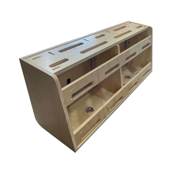 SergSupply Overhead Van Cabinet - Rounded