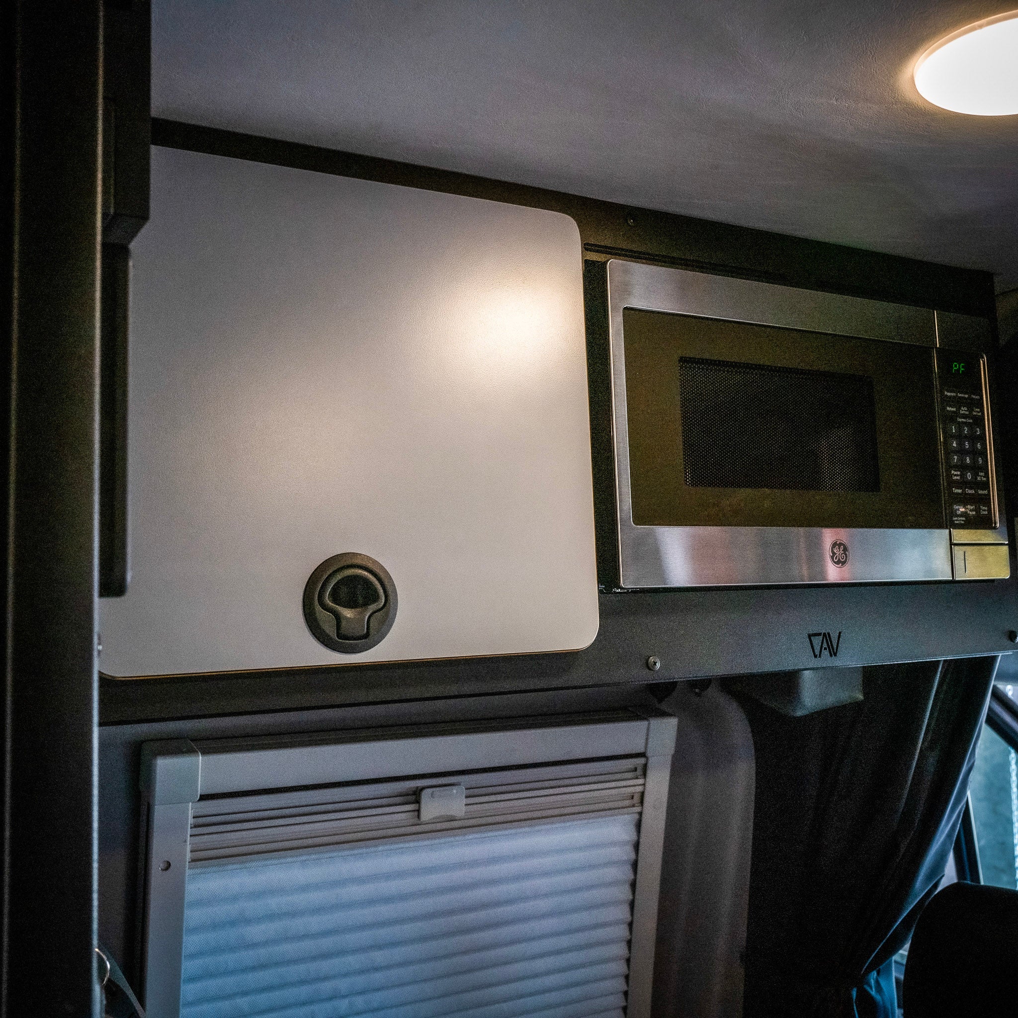 Canyon Adventure Vans Microwave Overhead Cabinet Kit 2025 Revel