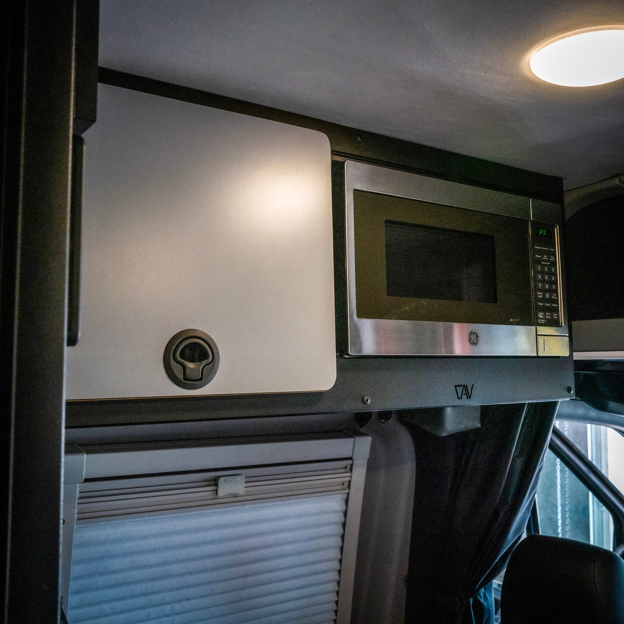 Canyon Adventure Vans Microwave Overhead Cabinet Kit 2025 Revel