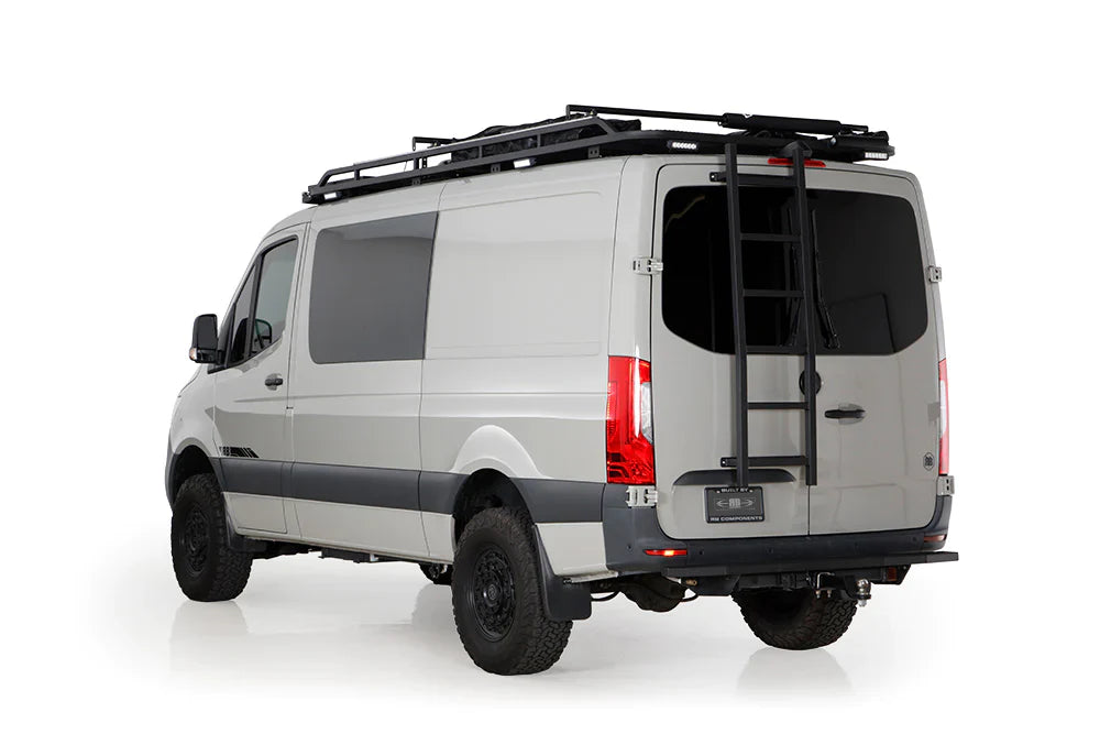 RB Components 2007+ Sprinter Van HD Passenger Side Rear Door Ladder - Low Roof