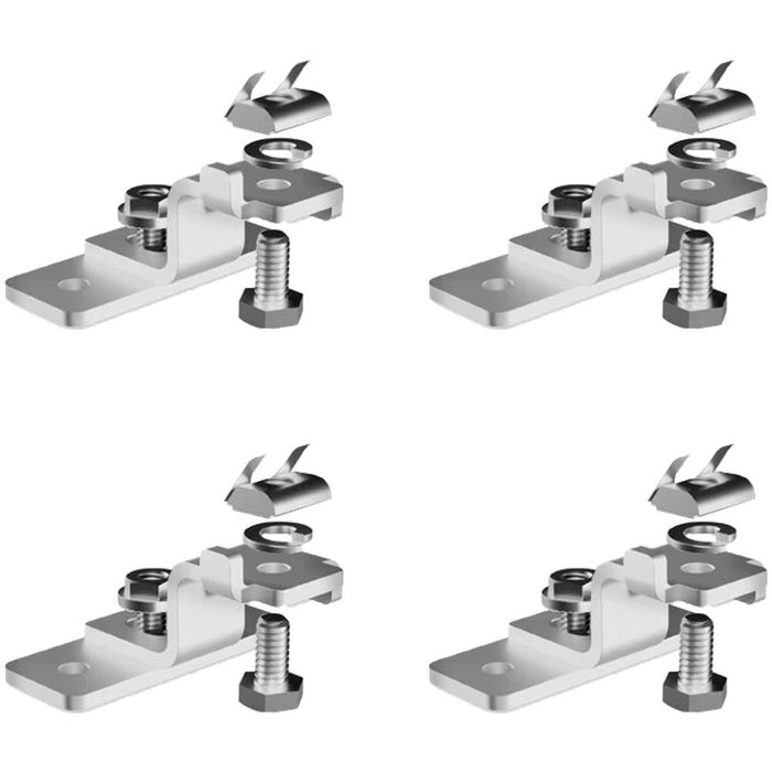 Silver Universal Reversible Mounting Feet