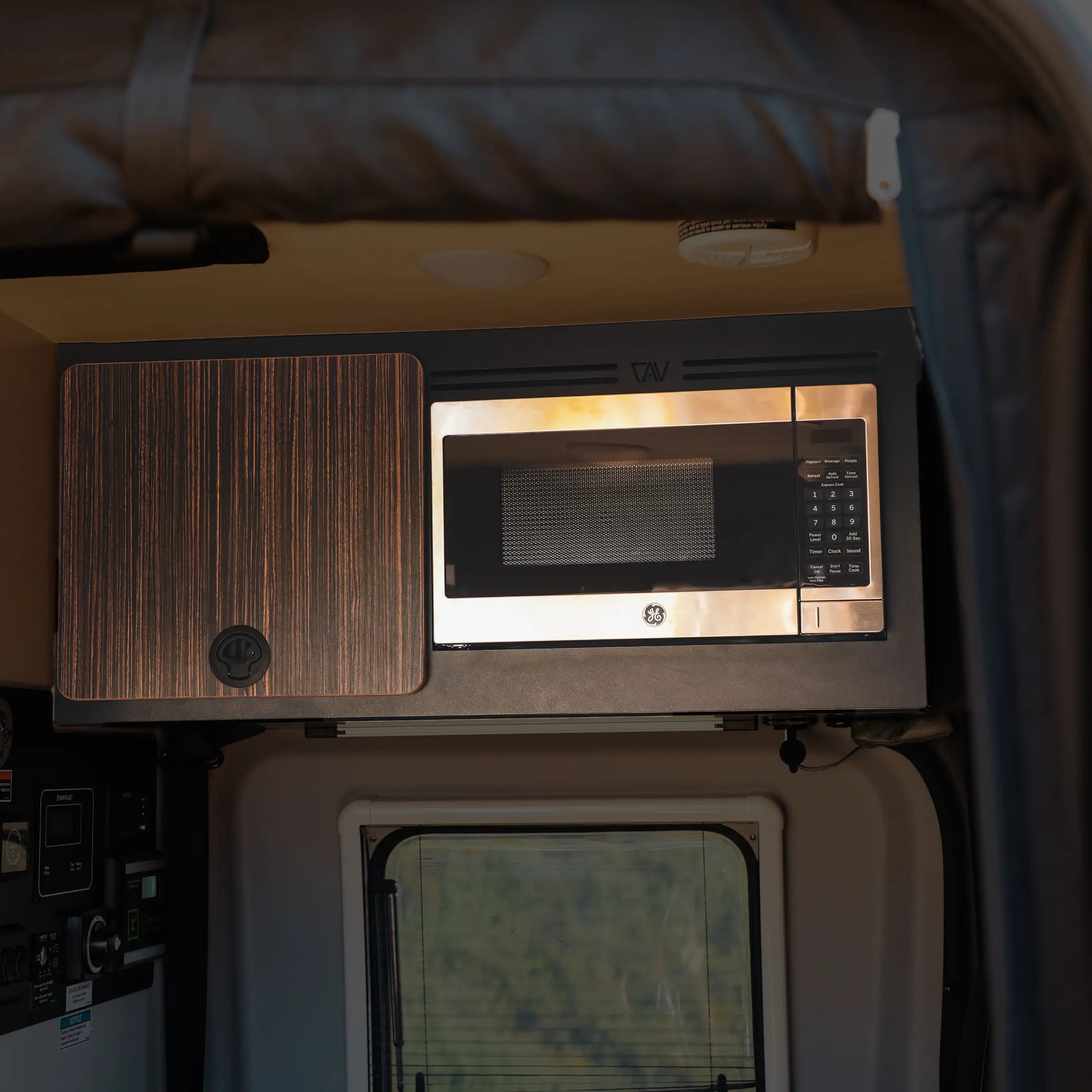Canyon Adventure Vans Microwave Overhead Cabinet Kit Revel '21-'24